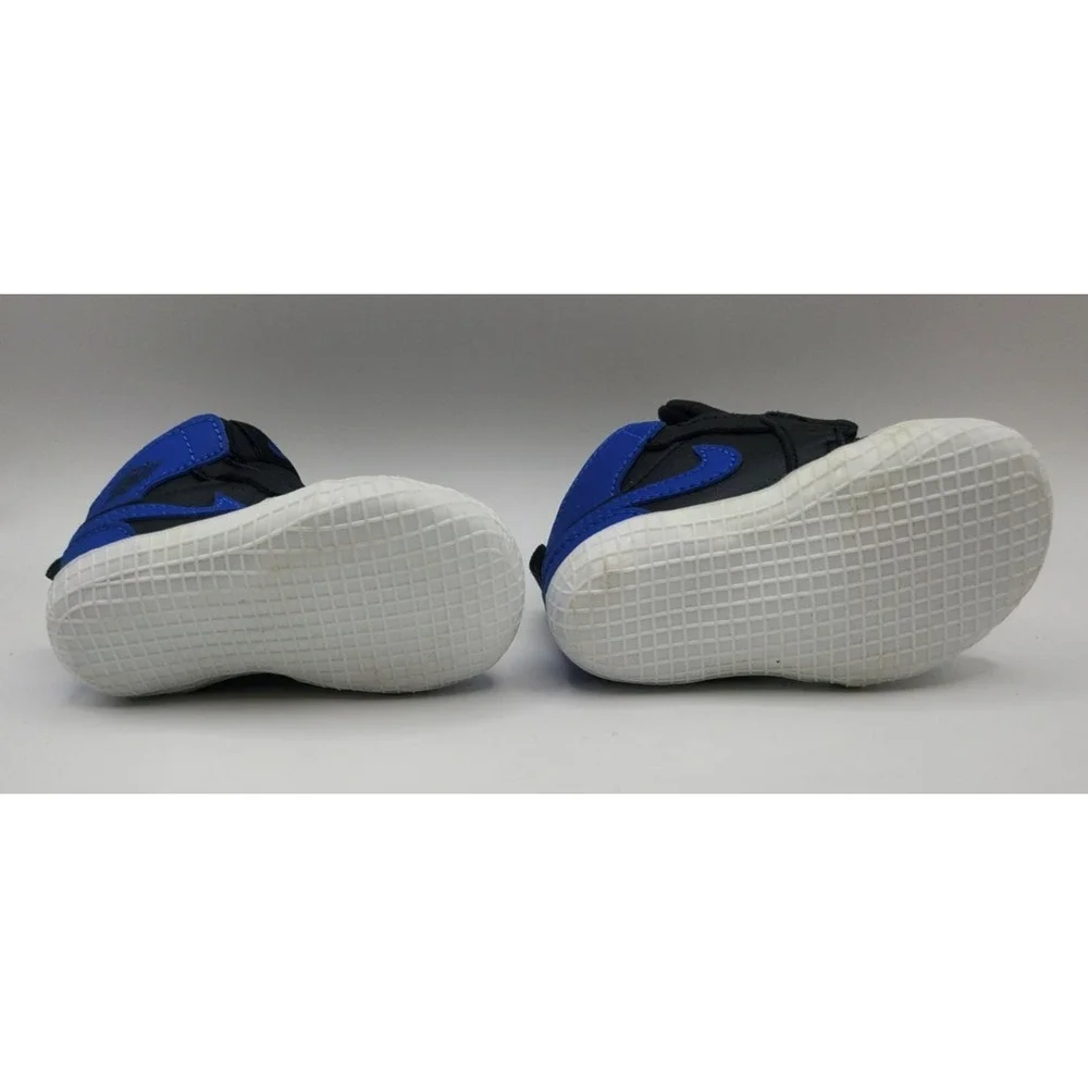 Nike Jordan 1 Crib Bootie Black Varsity Royal White Athletic‎ Baby Shoes 3C